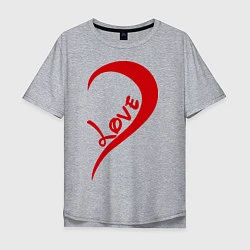 Мужская футболка оверсайз One love: for him