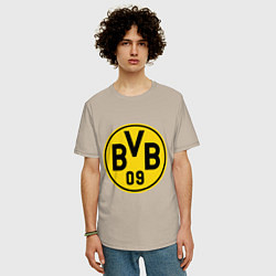 Футболка оверсайз мужская BVB 09, цвет: миндальный — фото 2