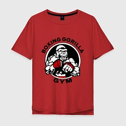 Мужская футболка оверсайз Boxing gorilla gym