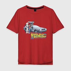 Мужская футболка оверсайз Back to the future