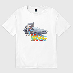 Футболка оверсайз мужская Back to the future, цвет: белый