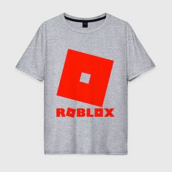 Футболка оверсайз мужская Roblox Logo, цвет: меланж