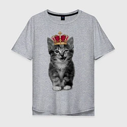Мужская футболка оверсайз Meow kitten