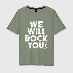 Мужская футболка оверсайз We Wil Rock You