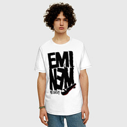 Футболка оверсайз мужская Eminem recovery, цвет: белый — фото 2