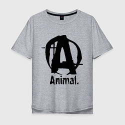 Мужская футболка оверсайз Animal Logo