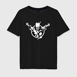 Футболка оверсайз мужская Thunderdome logo, цвет: черный