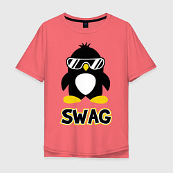 Мужская футболка оверсайз SWAG Penguin