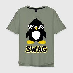 Мужская футболка оверсайз SWAG Penguin