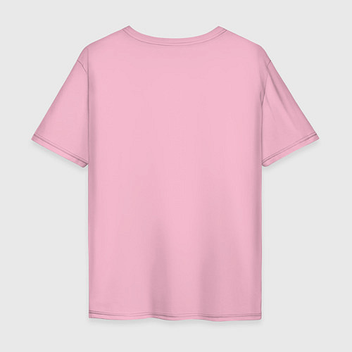 Мужская футболка оверсайз SWAG Penguin / Светло-розовый – фото 2