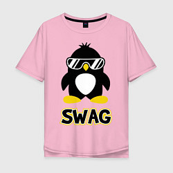 Мужская футболка оверсайз SWAG Penguin
