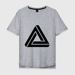 Мужская футболка оверсайз Triangle Visual Illusion