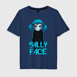 Футболка оверсайз мужская Sally Face, цвет: тёмно-синий