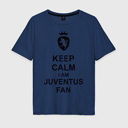 Мужская футболка оверсайз Keep Calm & Juventus fan