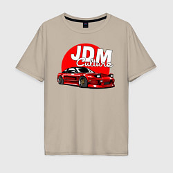 Футболка оверсайз мужская JDM Culture, цвет: миндальный