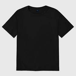 Футболка оверсайз мужская Mid or feed, цвет: черный