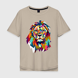Мужская футболка оверсайз Lion Art