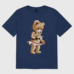 Футболка оверсайз мужская Nasty Bear, цвет: тёмно-синий