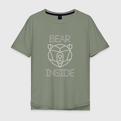 Мужская футболка оверсайз Bear Inside