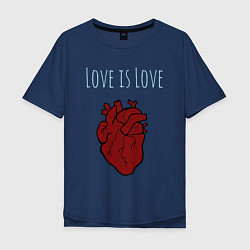 Мужская футболка оверсайз Love Is Love