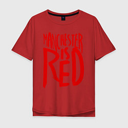 Мужская футболка оверсайз Manchester is Red