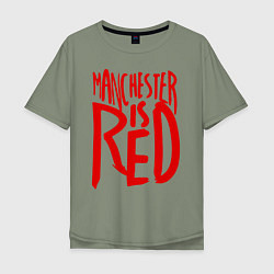 Мужская футболка оверсайз Manchester is Red