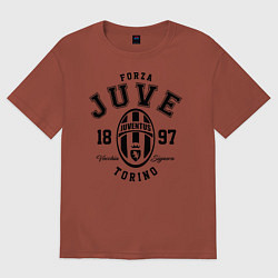 Футболка оверсайз мужская Forza Juve 1897: Torino, цвет: кирпичный
