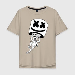 Мужская футболка оверсайз Marshmello King