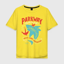 Футболка оверсайз мужская Parkway Drive: Unbreakable, цвет: желтый