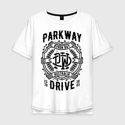 Футболка оверсайз мужская Parkway Drive: Australia, цвет: белый