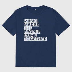 Мужская футболка оверсайз Music