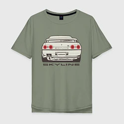 Мужская футболка оверсайз Nissan Skyline R32