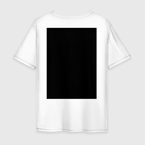 Мужская футболка оверсайз Marshmello / Белый – фото 2