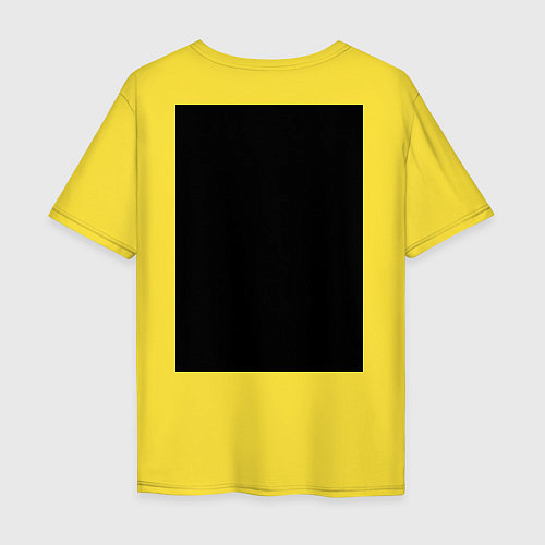 Мужская футболка оверсайз Marshmello Style / Желтый – фото 2