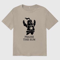 Футболка оверсайз мужская Praise the Sun, цвет: миндальный