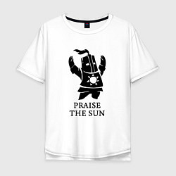 Футболка оверсайз мужская Praise the Sun, цвет: белый