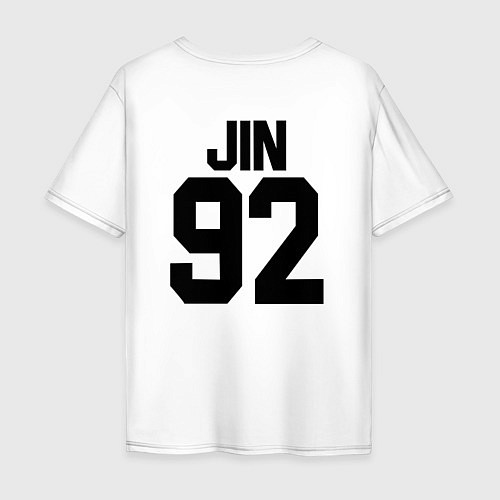 Мужская футболка оверсайз BTS JIN / Белый – фото 2