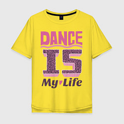 Мужская футболка оверсайз Dance is my life