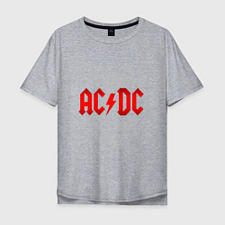 Футболка оверсайз мужская AC/DC: Black Ice, цвет: меланж