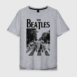 Мужская футболка оверсайз The Beatles: Mono Abbey Road