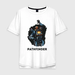 Футболка оверсайз мужская Apex Legends: Pathfinder, цвет: белый