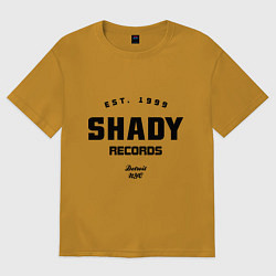 Футболка оверсайз мужская Shady records, цвет: горчичный