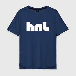 Футболка оверсайз мужская HNL, цвет: тёмно-синий