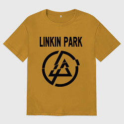 Футболка оверсайз мужская Linkin Park, цвет: горчичный