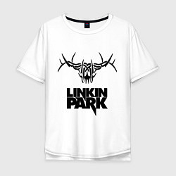 Футболка оверсайз мужская Linkin Park: Deer, цвет: белый