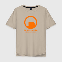 Мужская футболка оверсайз Black Mesa: Research Facility