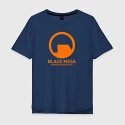 Мужская футболка оверсайз Black Mesa: Research Facility