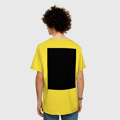 Мужская футболка оверсайз Twitch Logo / Желтый – фото 4