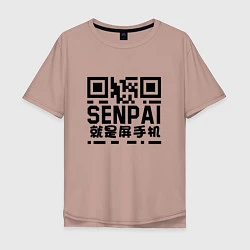 Мужская футболка оверсайз SENPAI QR