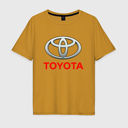 Футболка оверсайз мужская TOYOTA, цвет: горчичный